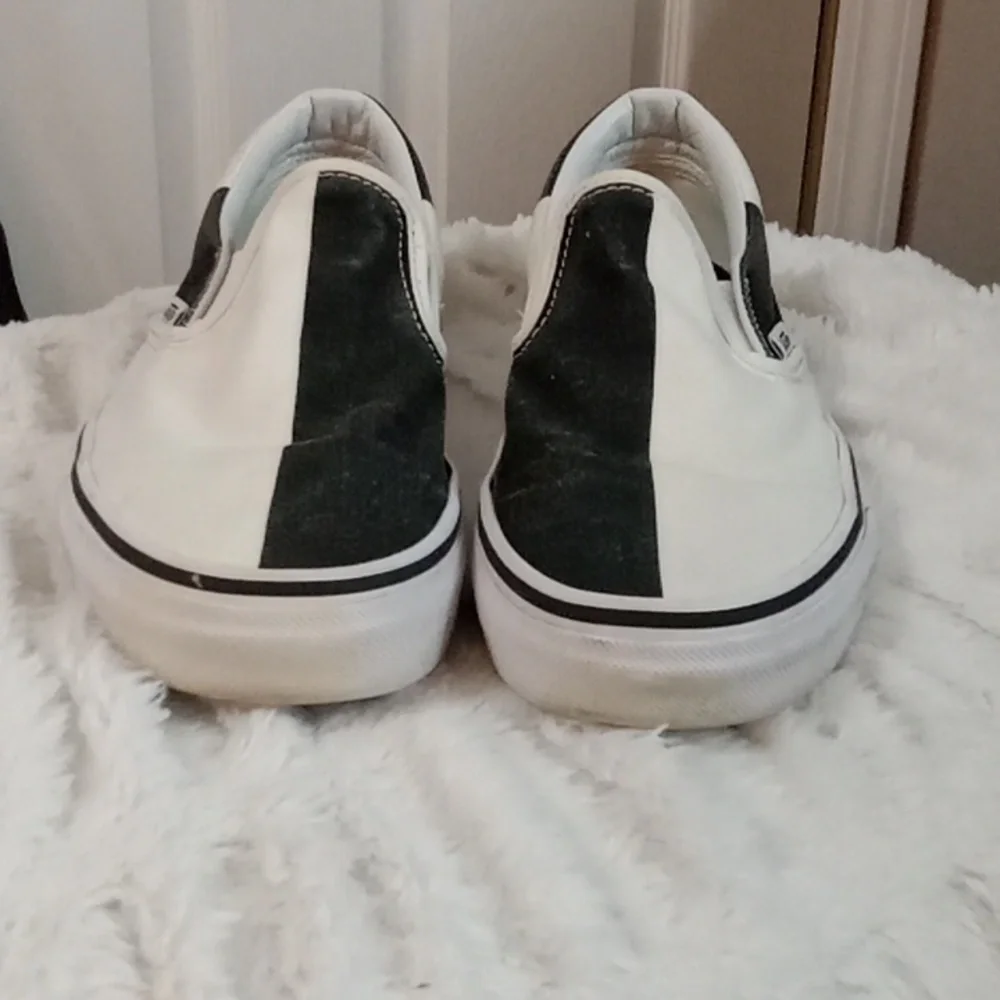 Vans black & white block slip-ons - Picture 2 of 10